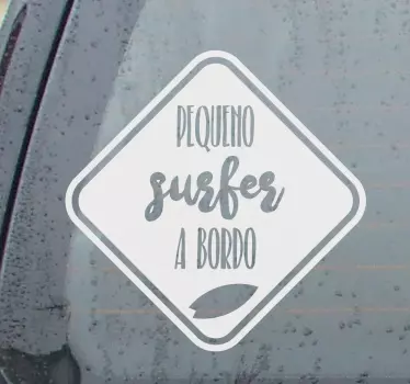 Autocolante pequeno surfer a bordo - TenStickers