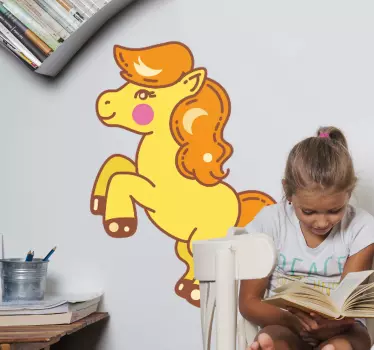 Autocolante personagem pônei brincalhão - TenStickers