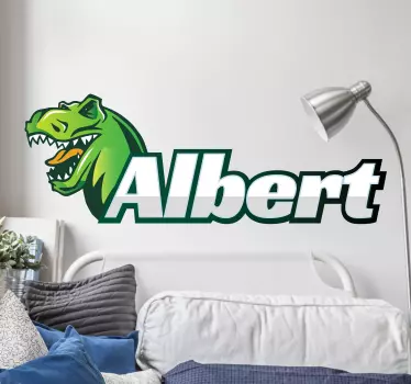 Autocolante personalizado de dinossauro - TenStickers