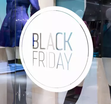 Autocolante promo Black Friday monocromático - TenStickers