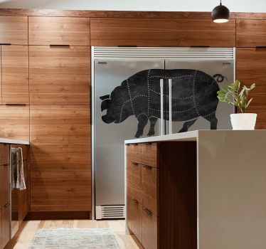Autocolante decorativo quadro preto carne de porco - TenStickers