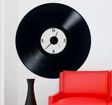 Autocolante relógio de parede em vinil - TenStickers