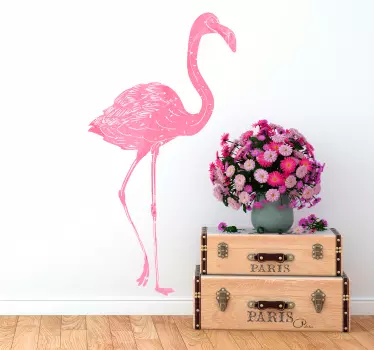 Autocolantes decorativos de pássaros e aves flamingo aguarela - TenStickers