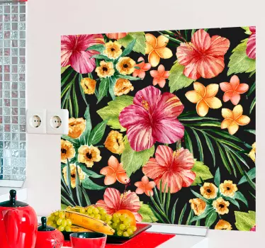Autocolantes de flores e plantas flores tropicais - TenStickers