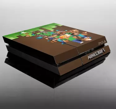 Vinil autocolante skin para ps4 minecraft - TenStickers
