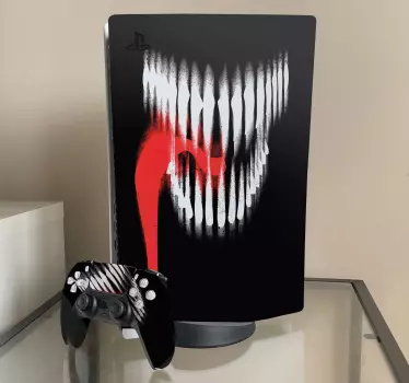 Autocolante skin PS5 boca de monstro - TenStickers