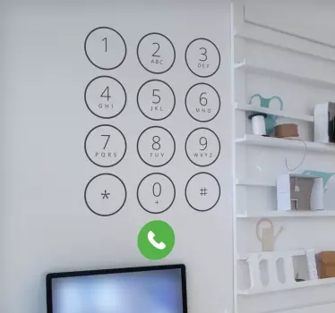 Autocolante teclado Iphone - TenStickers