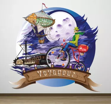 Autocolante videojogos cena de jornada aventureira - TenStickers