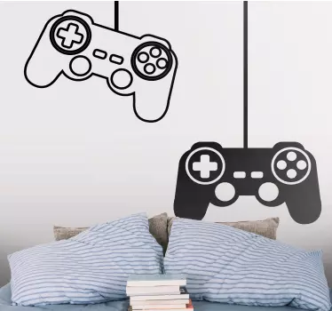 Autocolante videojogos controles de jogos clássicos - TenStickers