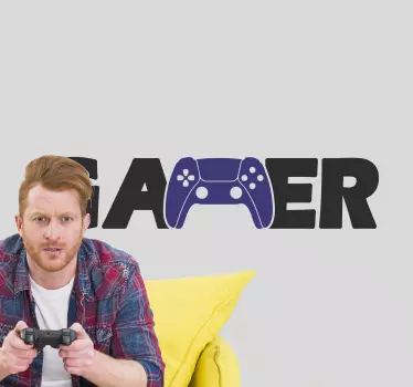 Autocolante videojogos design de controlo gamer - TenStickers