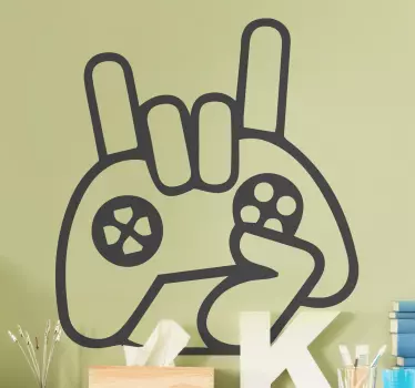 Autocolante videojogos gestos de controlador - TenStickers