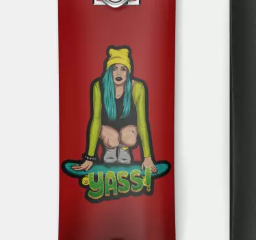 Autocolante videojogos skateboarder com estilo - TenStickers