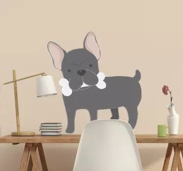 Autocolantes para quarto infantil bulldog francês - TenStickers