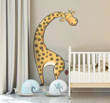 Autocolantes para casa Girafa fofinha - TenStickers