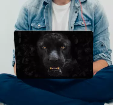 Autocolante para PC pantera negra - TenStickers