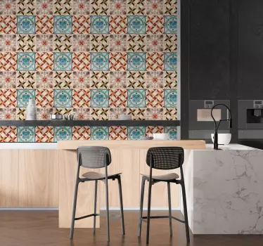 Autocolantes azulejos de mosaico hidráulico - TenStickers