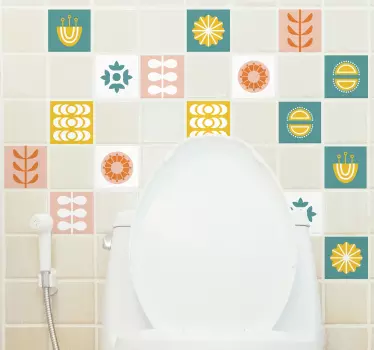 Autocolantes azulejos decorativos Telha norueguesa - TenStickers