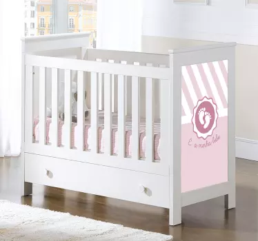 Autocolante para quarto de bebé É  a minha bebe - TenStickers