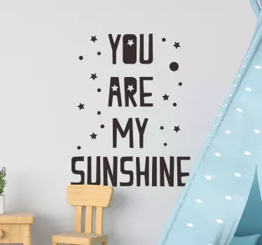 Autocolantes decorativos de canções infantis sunshine - TenStickers
