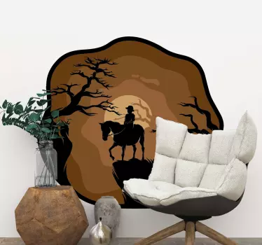 Autocolantes de animais diversos Cavalos na floresta - TenStickers