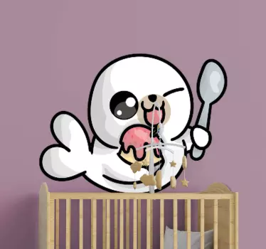 Autocolantes de animais diversos Foca bebê anime - TenStickers