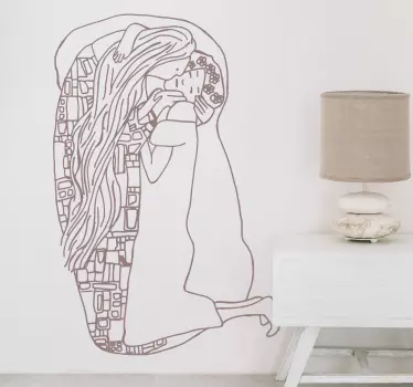 Autocolantes de arte Beijo de klimt - TenStickers