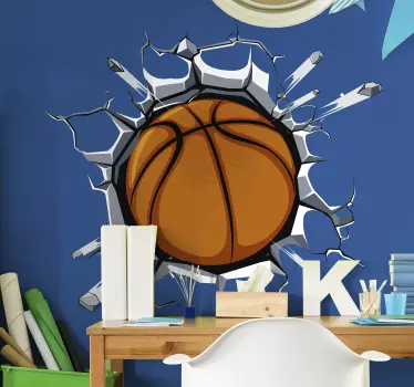 Autocolantes de Basquetebol Basquete fora da parede - TenStickers