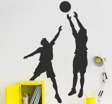 Autocolantes de Basquetebol Duas pessoas jogando basquete - TenStickers