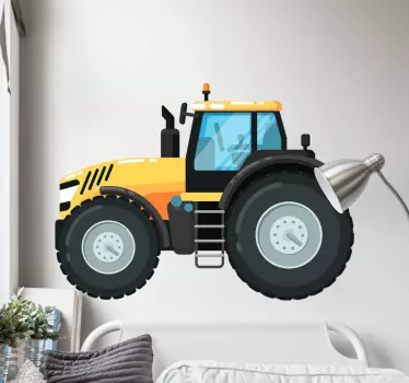 Autocolantes de brinquedos Trator amarelo - TenStickers