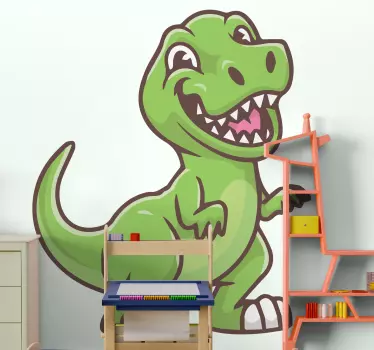 Autocolantes de dragões e dinossauros Desenho animado de dinossau - TenStickers
