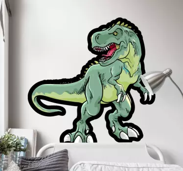 Autocolantes de dragões e dinossauros Dinossauro com grandes garr - TenStickers