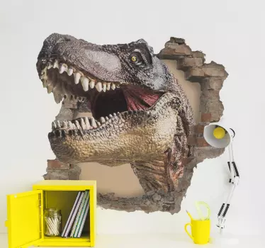 Autocolantes de dragões e dinossauros Efeito de dinossauro 3d - TenStickers