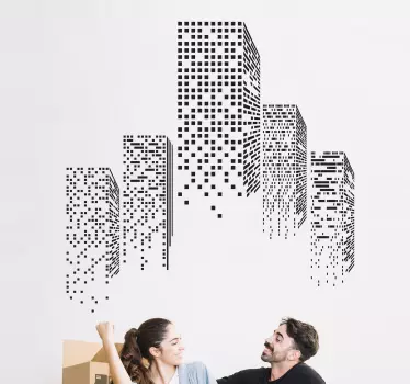 Autocolantes originais arranha-ceus - TenStickers