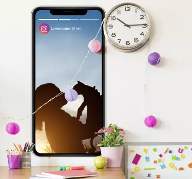 Autocolantes de efeitos visuais História do instagram com foto - TenStickers