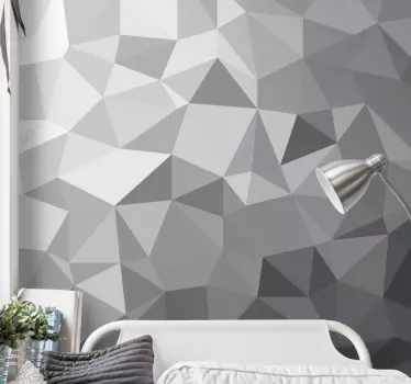 Autocolantes de estampados Diferentes tons de cinza arte abstrata - TenStickers