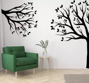 Autocolantes de flores e plantas árvore de canto - TenStickers