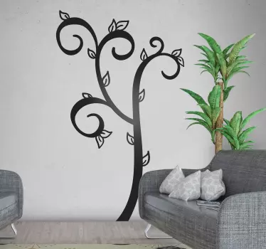 Autocolantes de flores e plantas árvore de folhas simples - TenStickers