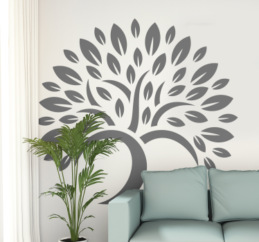 Autocolantes de flores e plantas árvore simples folhas pequenas - TenStickers