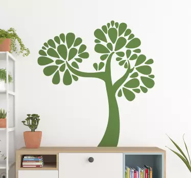 Autocolantes de flores e plantas árvore suportada - TenStickers