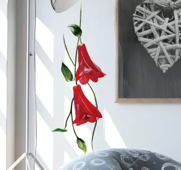 Autocolantes quarto de dormir flor chilena - TenStickers