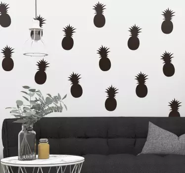 Autocolantes de frutas ananases monocolor - TenStickers