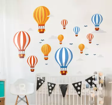 Autocolantes pequenos decorativos padrão de balão - TenStickers