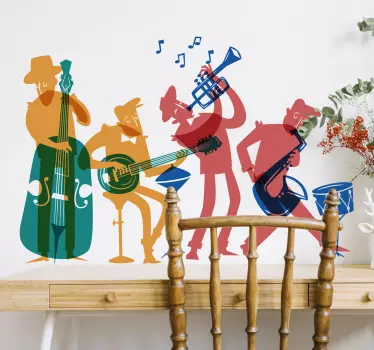Autocolantes musica músicos jazz - TenStickers