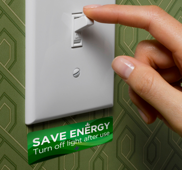 Autocolantes textos salvar energia - TenStickers