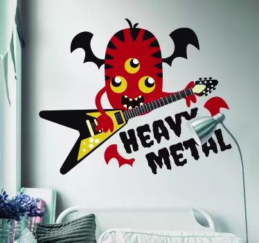 Autocolantes para casa monstro heavy metal - TenStickers