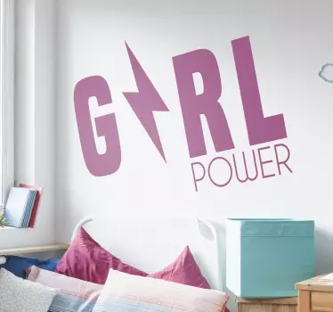 Autocolantes decorativos de motivação pessoal Girl Power - TenStickers
