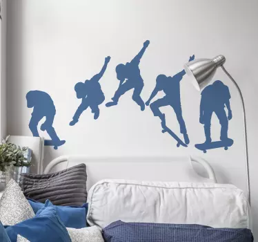 Autocolantes de outros desportos Homem com skate - TenStickers