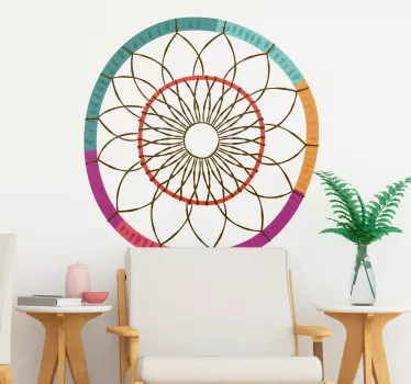 Autocolantes  de padrões abstratos Apanhador de sonhos boêmio - TenStickers