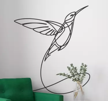 Autocolantes de pássaros e aves Colibri minimalista - TenStickers