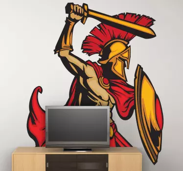 Adesivos de personagens Rei Leonidas - TenStickers